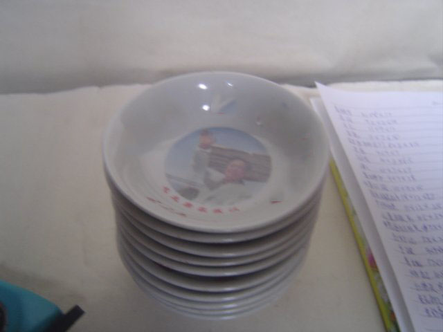 Free Shipping Hand-carved Porcelain Plate Auspicious All 9