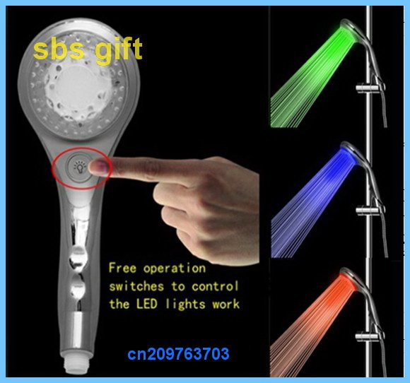LED Light With Buttons Stainless Steel Faucets