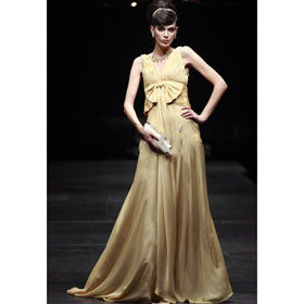 Spaghetti Straps Floor Length Sleeveless Evening-80163