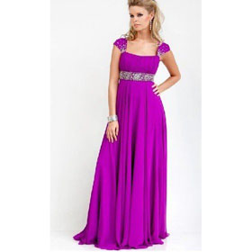 Empire Mermaid Style Floor Length Sleeveless Beading Wedding Dress Gown Prom Evening Bridesmaid Dress Gown 24