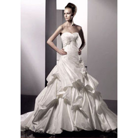 Hot Sale Bridal Wedding Dress 2011 Fashion Design Floor Length Wholesale Price+free Shipping Top Quality