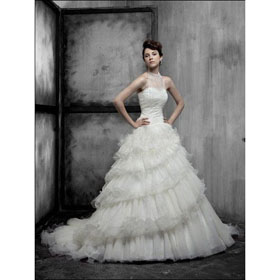 2011 Customized Fast Delivery Floor Length Floor Length Off Shoulder Gorgeous Wedding Dress/wedding Gown(HGK9614)