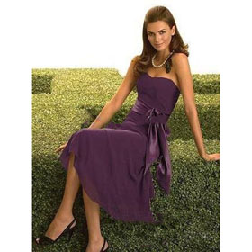 New Style A-line Sexy Purple Halter Floor Length Custom Bridesmaid Dresses