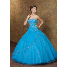Brides 2010 Style(BST0153) Ball Gown Strapless Satin Floor Length Wedding Dress For