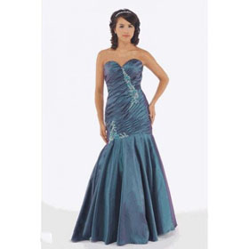 Satin Evening Dress(EV0081) Mermaid Sweetheart Floor Length