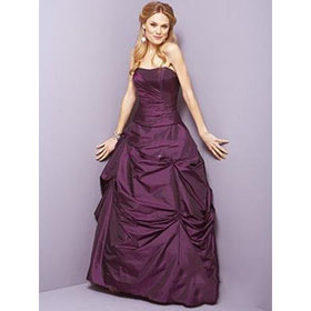 Satin Formal Gown/party/prom/Bridesmaids/evening Dress Custom E1177 Strapless Floor Length