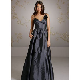 Freeshipping Top Quality Sweet-heart Spaghetti Strap Floor Length Bridesmaid Dress