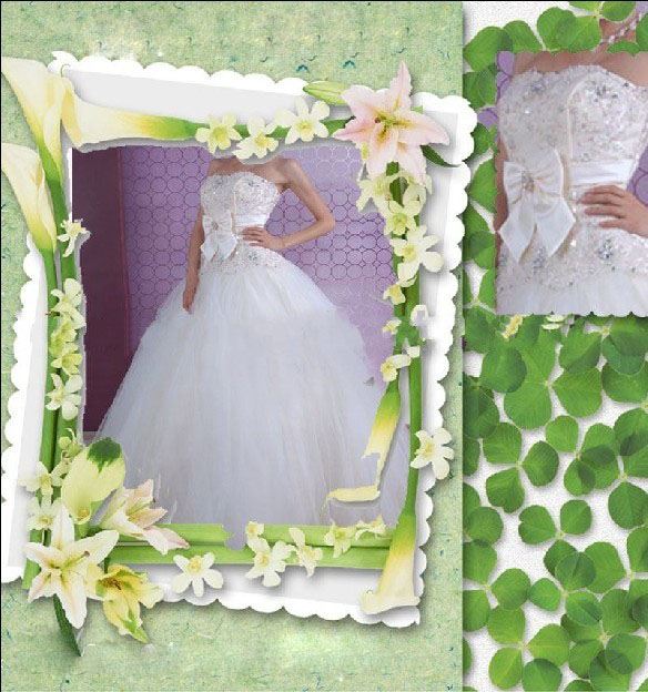2011 Customized Fast Delivery Floor Length Off Shoulder Beading and Applique Wedding Dresses WD285
