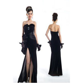 2011 Stylish Strapless Floor Length Party Gowns Evening Dresses EG-L007