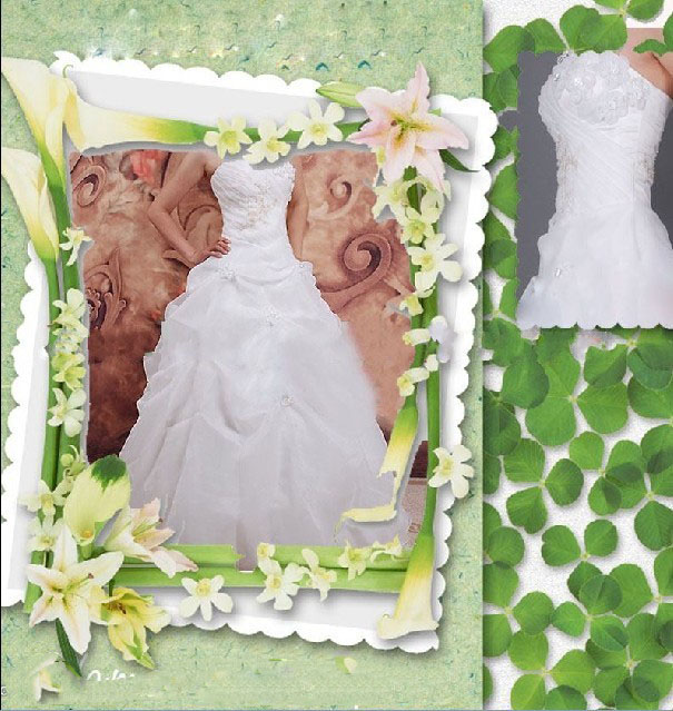 2011 Customized Fast Delivery Floor Length The Latest Romantic and Skintight Wedding Dresses WD284