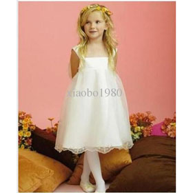 Custom-Made Spaghetti Floor- Length Flower Girls Dress Junior Bridesmaid Dress Size :2-14 Years1lmn
