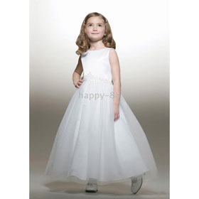 Style(FGD0090) Junior Bridesmaid A-line Bateau Knee-Length Organza Dress 2010