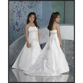 Very Beautiful! 2009 New Style. Upscale Cherubic Girls Dresses Custom-made Junior Bridesmaid