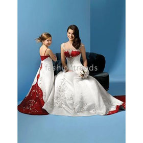 A-line Spaghetti Straps Sweep / Brush Train Flower Girl Dress,girl Gown,junior Bridesmaid Dress