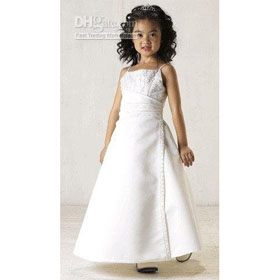 Custom-made Fashion Flower Girl Dresses Junior Bridesmaid Dresses
