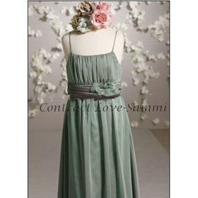 2011 New Style Silk Junior Bridesmaid Dress