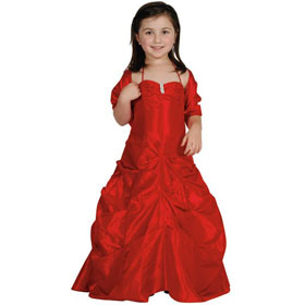 Fuchsia Gold Taffeta Halter Beaded Flower Girl Dress Ball Gown Junior Bridesmaid Dresses