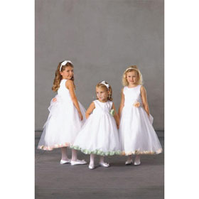 Style(FGD0125) Junior Bridesmaid A-line Scoop Knee-Length Organza Dress 2010