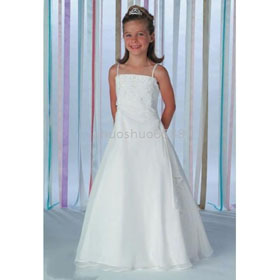Junior Bridesmaid Dresses New Arrival Girl Spaghetti Dresses