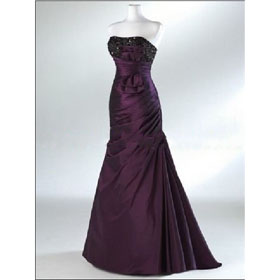 Real Picture Free Shipping Taffeta Formal Lady Mother of The Bride Dress