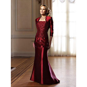 Style Dress Party Gown Mother of The Bride Dresses/sizes440 Custom Two-Piece Bolero