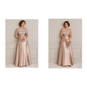 Gold Perfect Lace Bolero Mother of The Bride Dresses HA462