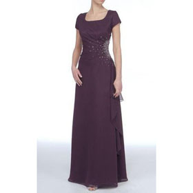 Length Chiffon Mother of The Bride Dresses 2010 Style#3 A-Line Round-neck Floor-