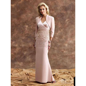 Formal Party Women Custom Embroider Taffeta Jacket Mother of The Bride Dresses with Dress Gowns