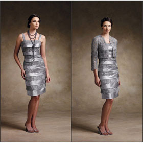 Free Shipping Fashion Style Short Bestbridalprice Lace and Satin Mother of The Bride Dress MM0553