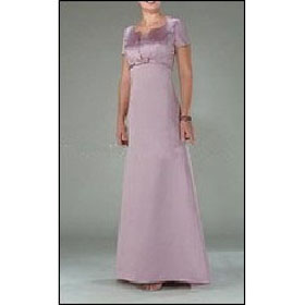 A-Line Round-neck Floor- Length Chiffon Mother of ...