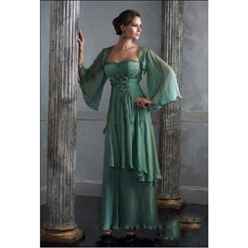 2011 New Style Chiffon Long Sleeve Sexy Mother of The Bride Dresses