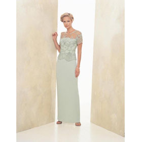 Free Shipping 2010 Brand New Custom Made Short Sleeves Sheath Ankle-length Chiffon Mother Of The Bride Dresses MD0017