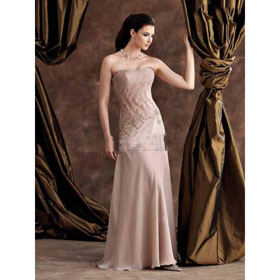 Style Mini Dress Party Gowns Mother of The Bride Dresses 386 2011 Custom Strapless