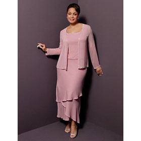 MBD22 Free Shipping 2011 Sheat Scoop Dropped Waist Tea Length Mother of The Bride Dresses