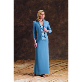 Sheath V-neck Floor-length Coat / Jacket Satin Sashes/ Ribbons Mother of The Bride Dresses