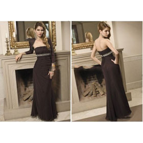 Free Shipping Beautiful A Line Matching Jacket Beaded Mother of The Bride Dresses for Mother's Day Gift