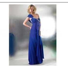 A-line Floor-lengtD Chiffon Matte Satin Mother of The Bride Dresses (FSH0150)