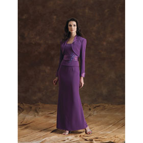 2011 Beautiful Mother of The Bride Dresses With Jacket Custom-made Satin Formal Gown Sell by The Piece Hot Sale New AA-003