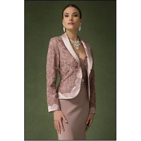 Free Shipping Wholesale Retail 2 Pics Long Sleeve Elegant Lace Satin Ladies Dresses Mother of The Bride Dress NM55