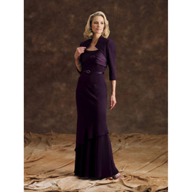 2011 Beautiful Mother of The Bride Dresses With Jacket Custom-made Satin Mother Gown Sell by The Piece Hot Sale New AA-004