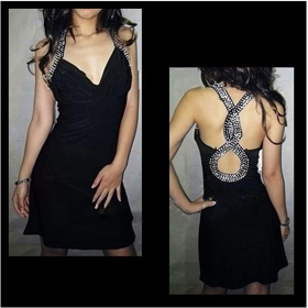 Wholesale&Retail Free Shipping Sexy Women's Backless Sparkling Fashion Elegant Party Cocktail Dress