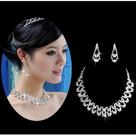 Bridal Accessories - Beautiful Bridal Jewelry Bridal Diamond Necklace Diamond Necklace Necklace Full Free Shipping