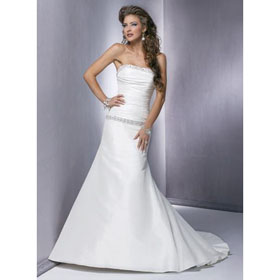Free Shipping Maggie 2010 New Design Style Custom Made A Line Wedding Dresses Bridal Gown Dress Flower Girl Dress A38