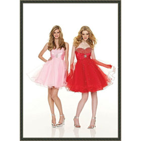 Guaranteed 100% New Elegant Organza Cocktail Dress Mx83679