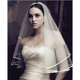 White Wedding Veil 150cm / Bridal Veil/ Wedding Accessories Hot Veils Personality CustomizationA 01