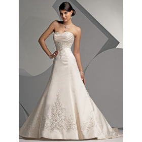 Freeshipping - Wholesale #JSM1118 Sexy Strapless Line Wedding Dresses Custom All Sizes For Bride