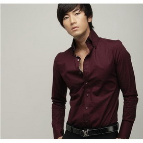 Shirts NEW Men's Slim Luxury Embroidery Dress Shirts S M L M Llong Sleeve Shirt ST10