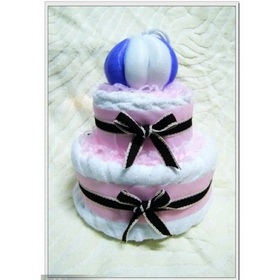 Golden Swallow Towels / Valentine / Wedding Gift / Birthday Gift / GS95 Two-tier Cake