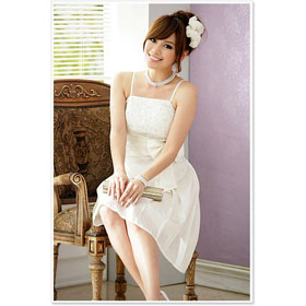 Wholesale 2011 New Hot Stock Evening Dress\Spaghetti Strap Party Dress\Cocktail Dress\White Free Shipping 8200