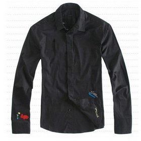 New Spring Animal Flocking Hand Embroidery Men's Dress Shirts 2 Colors CZ027